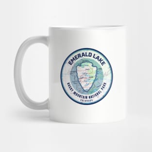 Rocky Mountain National Park Souvenir Map - Emerald Lake Mug